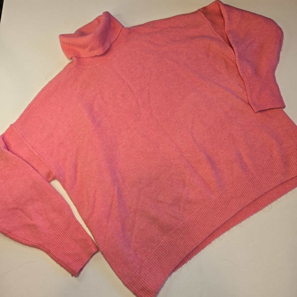 Vince Camuto Pink‎ Long Sleeve Turtleneck Sweater Women's Size Large